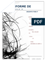 Informe de campo topografía carretera Huaraz