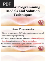 2F - LP Solution Techniques