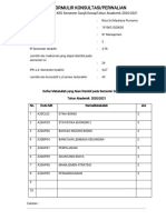 Form Perwalian-Nisa Sri - Semester 3 PDF