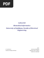 Labwork2 Biomedical Informatics University of Ljubljana, Faculty of Electrical Engineering