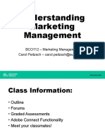 Understanding Marketing Management: BCO112 - Marketing Management Carol Peitzsch - Carol - Peitzsch@euruni - Edu