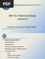 ME-311 Machine Design - Lecture 3