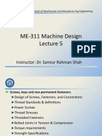 ME-311 Machine Design - Lecture 5