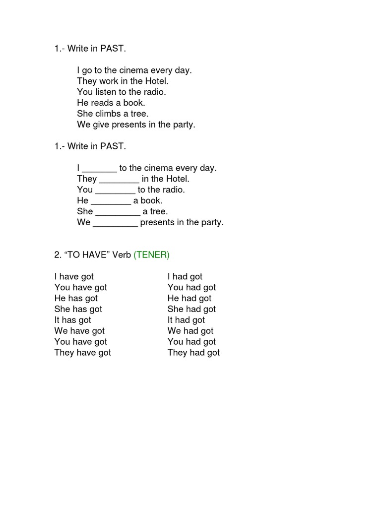 Ejercicios Repaso Inglés 6 Primaria PDF | PDF
