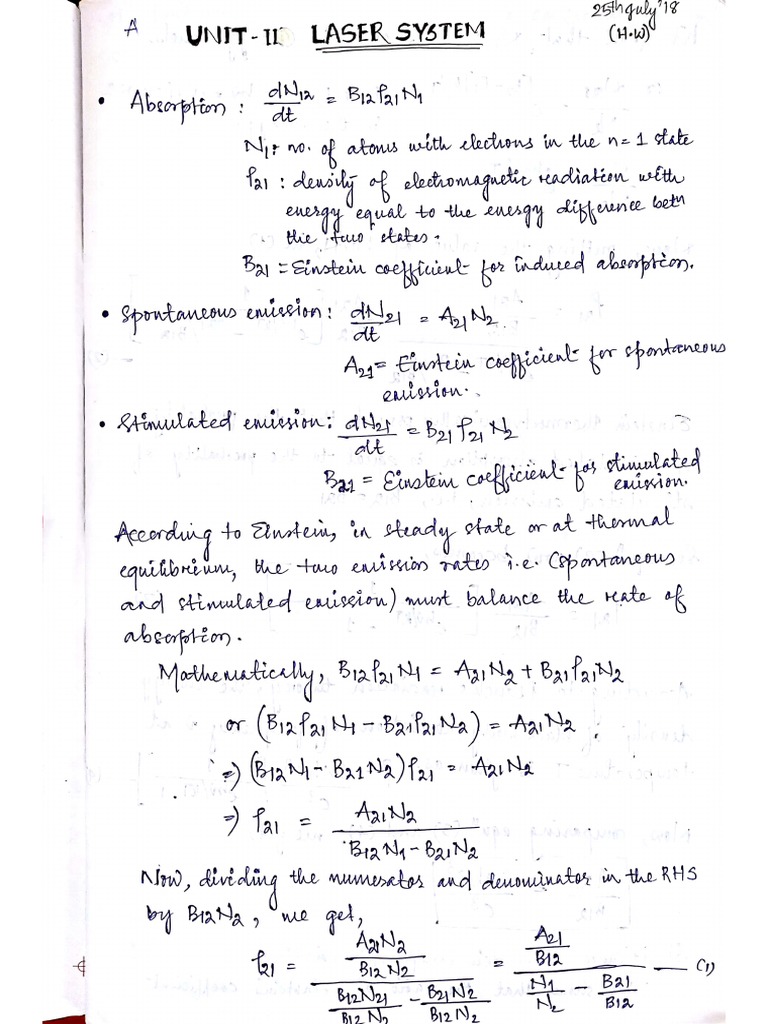 Optical Electronics Note PDF | PDF