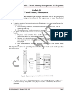 Module IV - Virtual Memory Management & File System