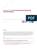 Catalog of Tools For Assessing and Addressing Vaccine Hesitancy