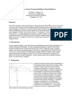 Designing For Lateral-Torsional Stability in Wood Members