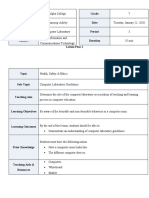 School Grade Educator Date Class Location Period Subject Duration Lesson Plan 1