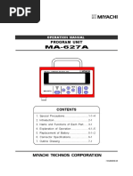 Miyachi - MA-627 Program Box Manual