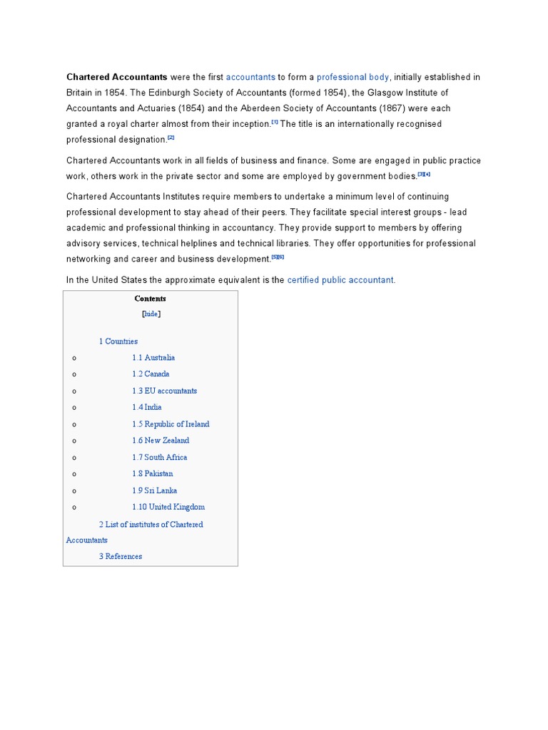 Chartered Accountants PDF