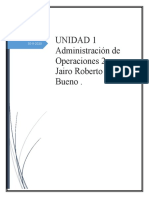 Administracion de Operaciones 2 Unidad 1