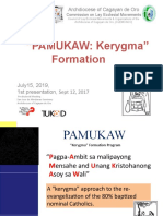 PAMUKAW Presented To Presbyterium 2019