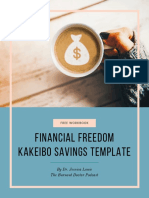 Financial Freedom Kakeibo Savings Template: by Dr. Jessica Louie The Burnout Doctor Podcast