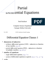 Partial Differential Equations: Paul Heckbert Computer Science Department Carnegie Mellon University