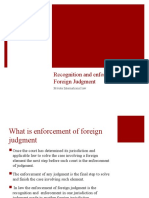 Recognition and Enforcement of Foreign Judgments