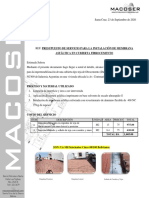 Presupuesto de Sevicio de Impermeabilizacion de Cubierta DURALIT