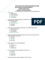 250 MCQ Front Office Sem VI (NEW