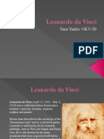 Leonardo Da Vinci: Yura Yurkiv OKV-20