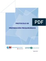 Protocolo Preparación Prequirúgica