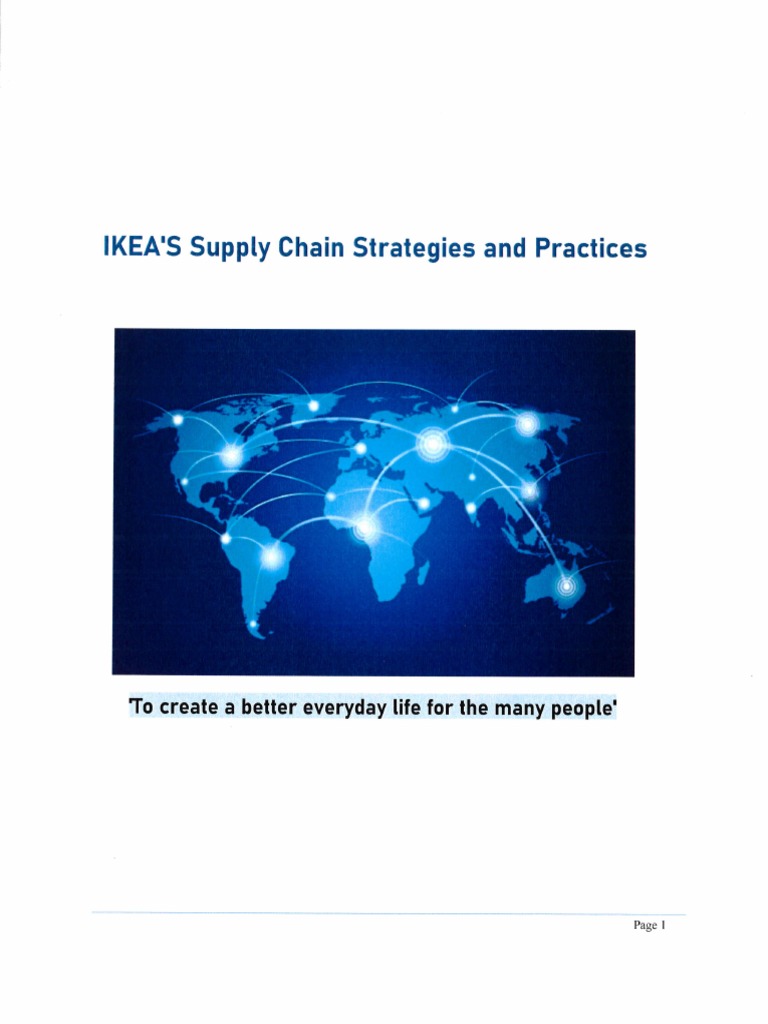 IKEAS Supply Chain Strategies and Practi PDF PDF Supply Chain Management Supply Chain