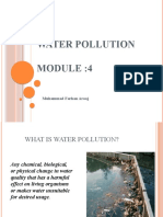 Module - 4 Water Pollution