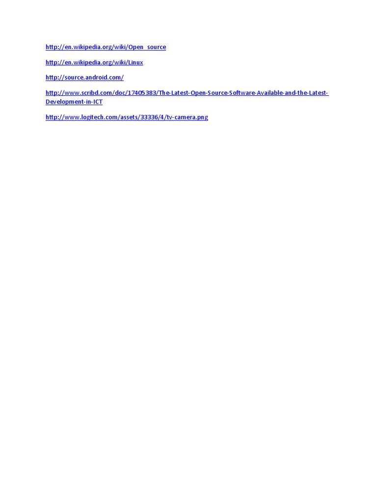 Open Source Software Overview | PDF | Art | Technology & Engineering