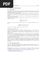 2 Quadratic Reciprocity: 2.1 Motivation