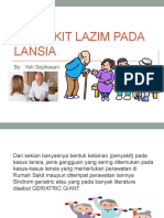 Penyakit Lazim Pada Lansia