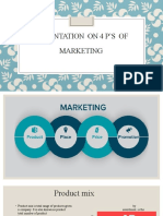 Presentation On 4 P's of Marketing.