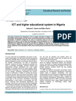 ICT and Higher Educational System in Nigeria