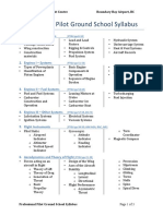 Professional Flight Centre Ground School Syllabus - v1.0 PDF