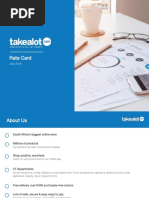 Takealot Advertising Rate Card - JULY 2019