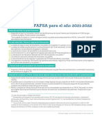 flyer - spanish what you need to filed the 2021-2022 fafsa