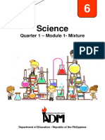 Science: Quarter 1 - Module 1-Mixture