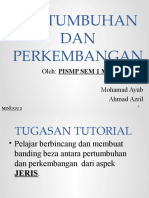 Pertumbuhan Dan Perkembangan