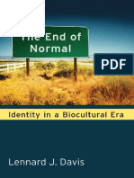 Lennard J Davis - The End of Normal - Identity in A Biocultural Era (2013, University of Michigan Press) PDF