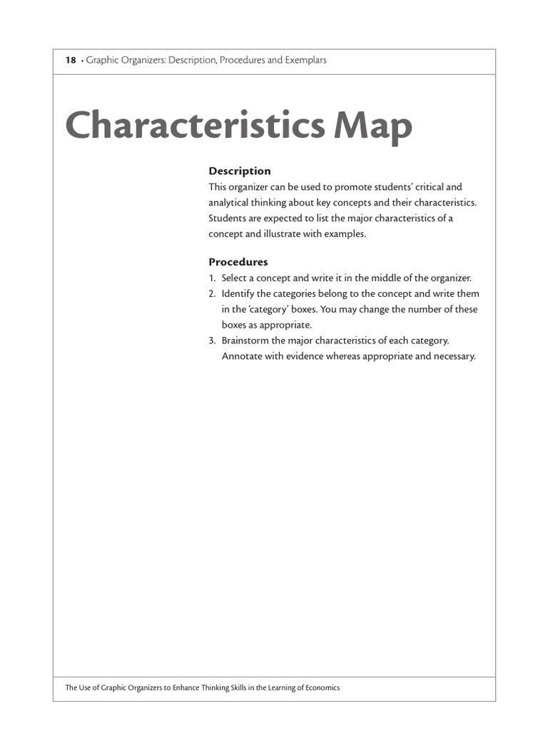 Characteristics Map for Concept Analysis | PDF