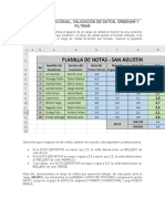 Formateo condicional, validación y ordenamiento de datos