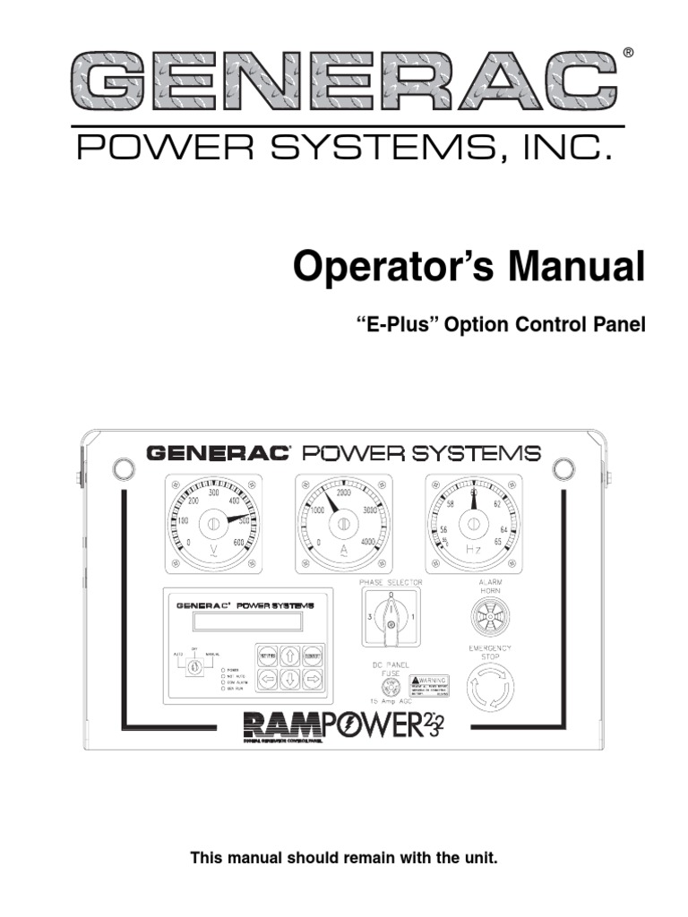 Manual Panel E Plus PDF | PDF | Switch | Parameter (Computer Programming)