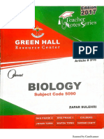 Zafar Sulehri Greenhall Biology Notes PDF