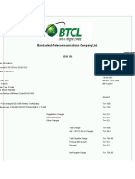 Bangladesh Telecommunications Company LTD.: Subscriber Copy ADSL Bill