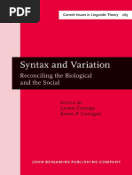 (Current Issues in Linguistic Theory 265) Leonie M.E.A. Cornips, Karen P. Corrigan (Eds.) - Syntax and Variation_ Reconciling the Biological and the Social-John Benjamins (2004).pdf