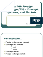 Unit VII - Foriegn Exchange Markets