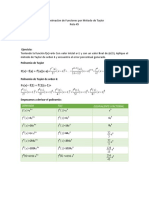 Aproximación de Funciones Por Método de Taylor