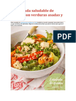Ensalada de Quinoa Con Verduras Asadas y Tofu