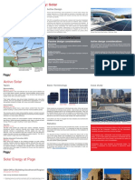 On-Site Renewable Energy: Solar: Design Considerations