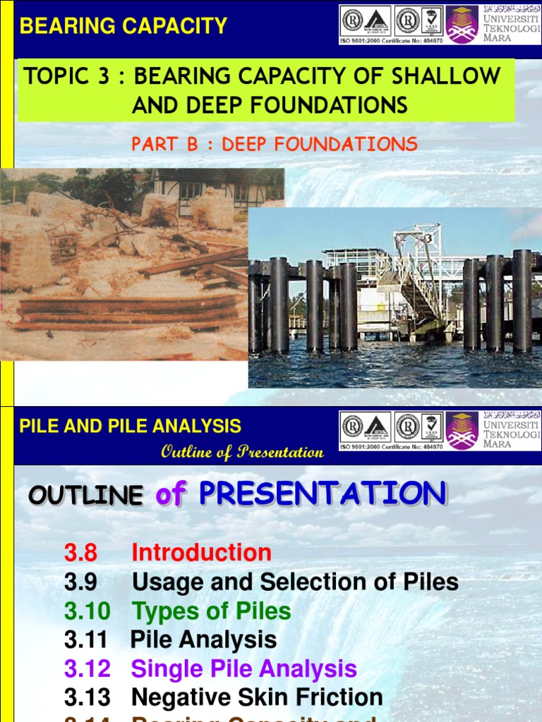 Ecg553 Chapter3b Pile Pile Analysis Pdf Deep Foundation Civil
