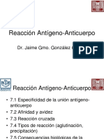 Reacción Antígeno-Anticuerpo: Dr. Jaime Gmo. González Gámez