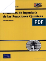 Elementos de Ingeniería de Las Reacciones Químicas 3° Edición - Fogler PDF